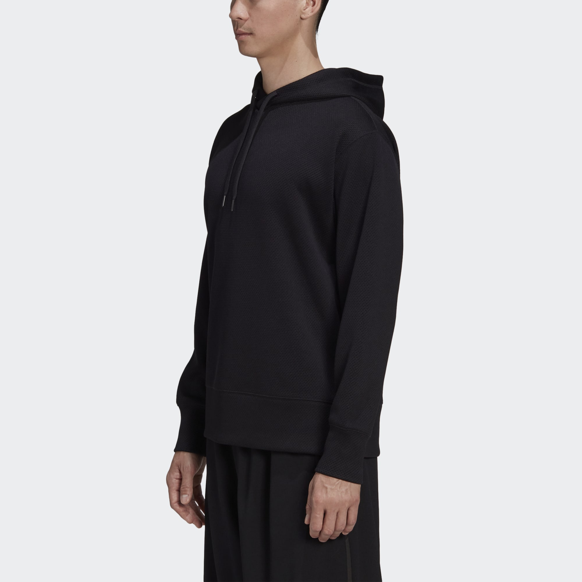 Details for Y-3 Black Knitted Mesh Pullover Sweatshirt GK4347