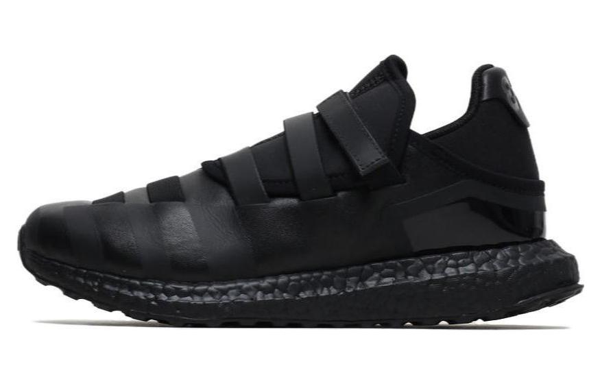 Y-3 Black Leather Low-Top Casual Sneakers - Durable & Comfortable. CG3158