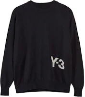 Order Y-3 黑色刺繡商標寬鬆版型長袖男女裝休閒運動衫 IZ3170