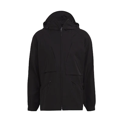 Y-3 Black Logo Pattern Zip Hoodie Jacket GV4231