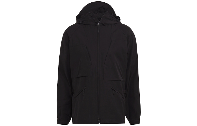 Y-3 Black Logo Pattern Zip Hoodie Jacket GV4231 圖 2