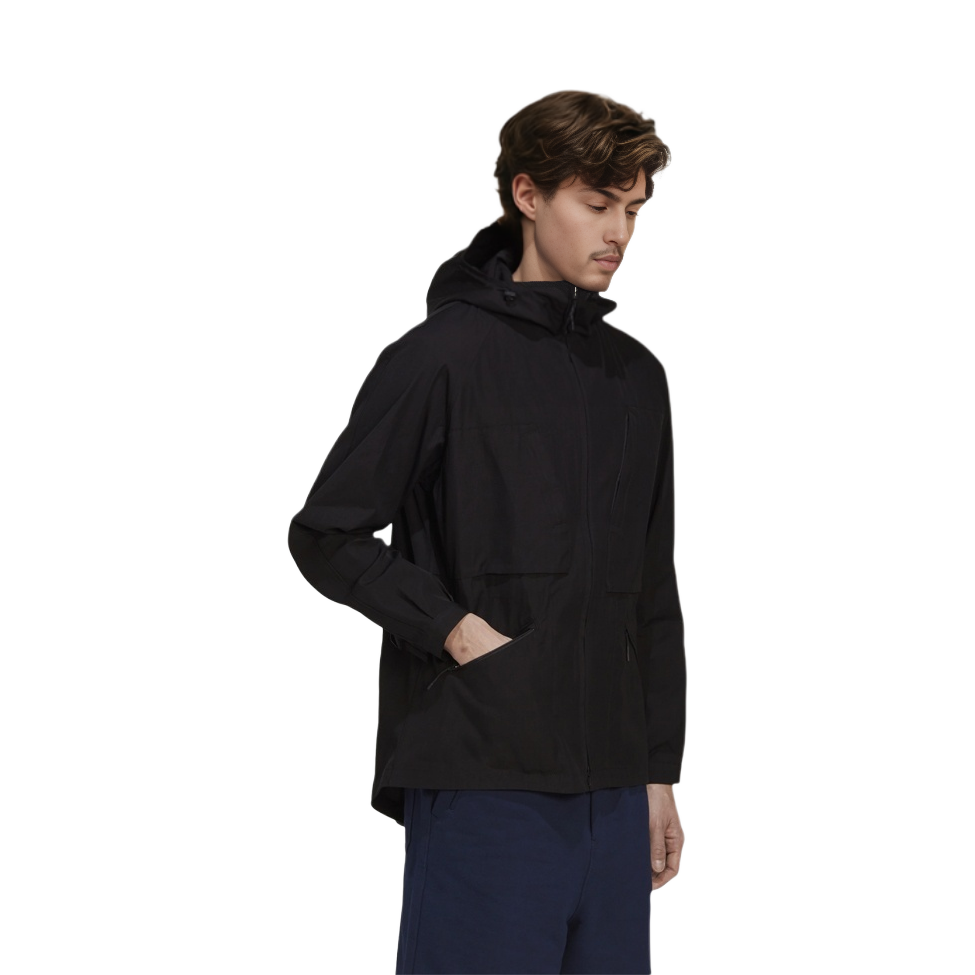 Y-3 Black Logo Pattern Zip Hoodie Jacket GV4231 圖 3