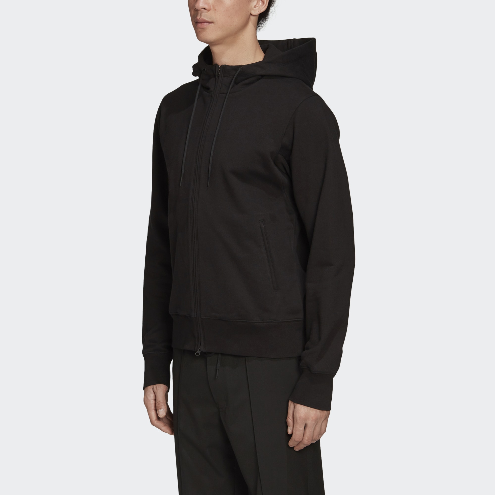 Purchase Y-3 黑色拉鍊連帽外套 FN3363