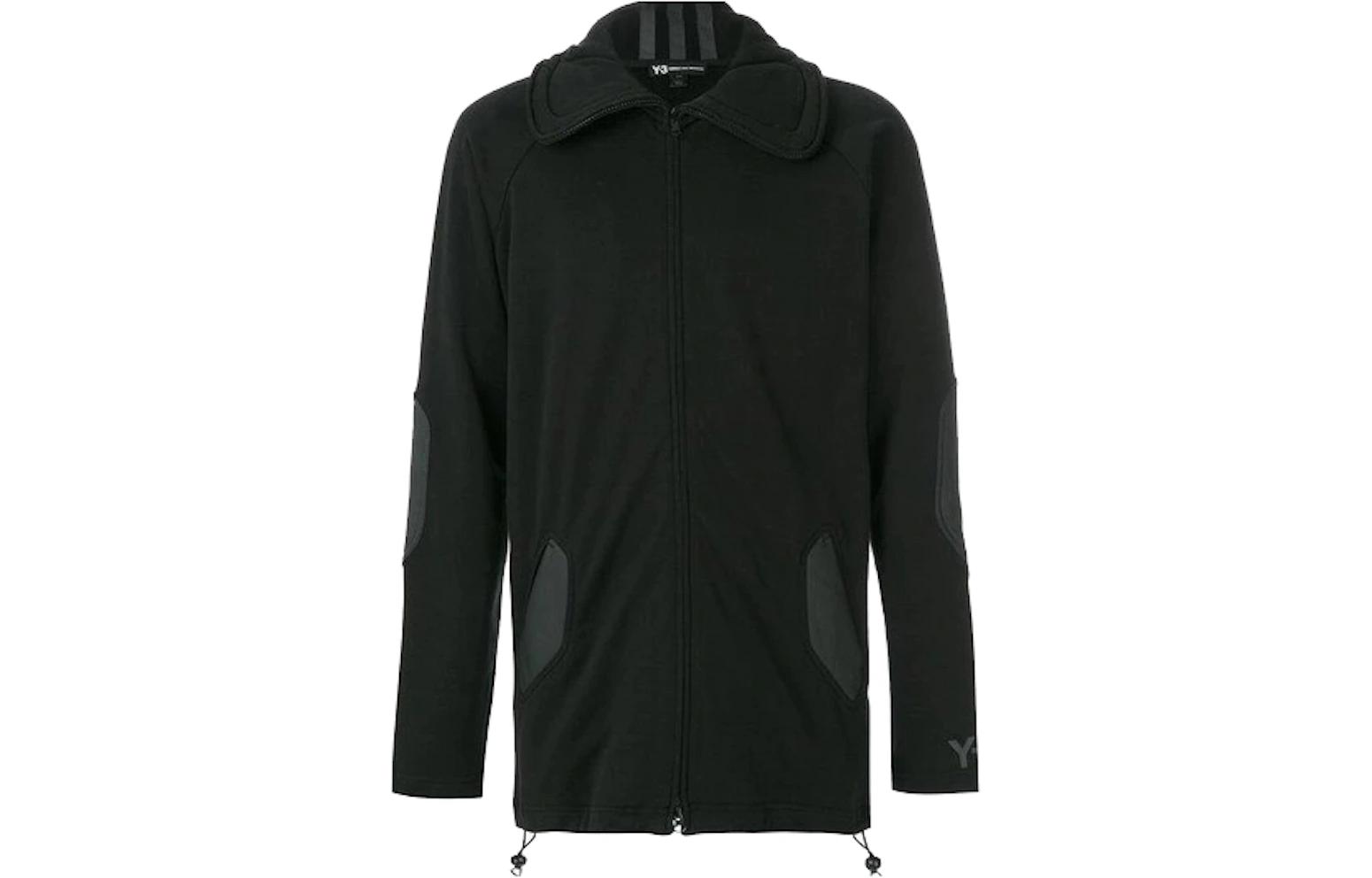 Y-3 Black Long Sleeve Collared Jacket CF0389