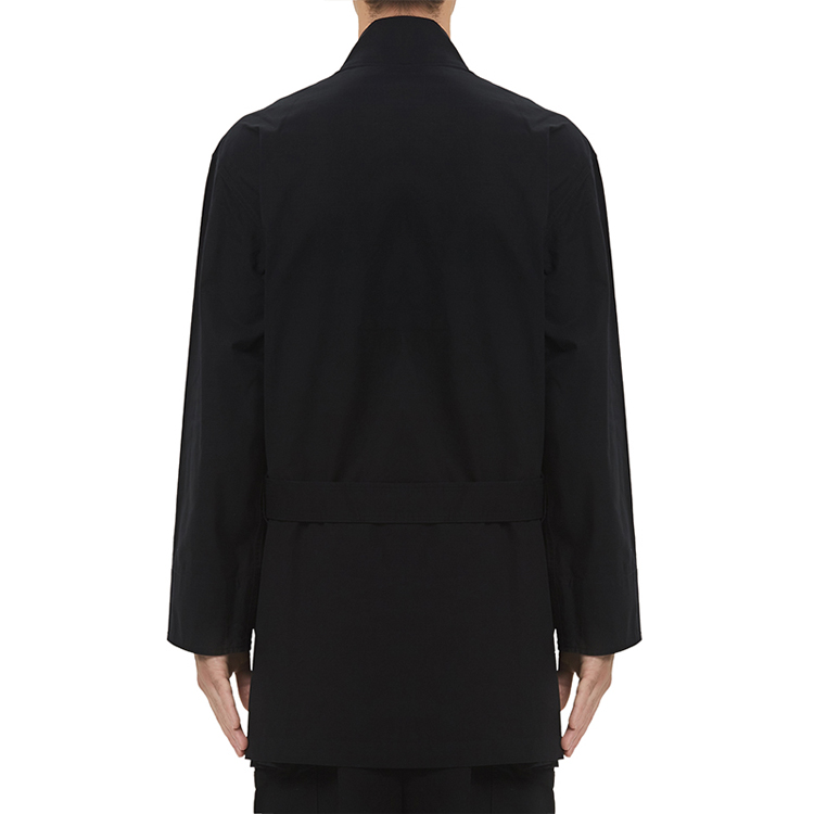 Purchase Chaqueta Negra Y-3 de Largo Medio con Cuello Alto y Cinturón Casual. GK4795