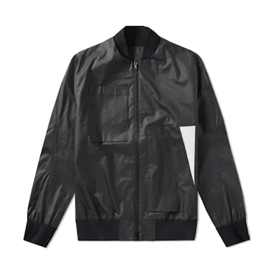 Y-3 Black Mock Neck Zip-Up Jacket BS3562