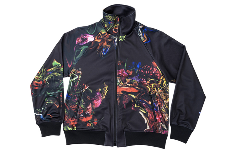 Y-3 Black Printed Stand Collar Jacket FJ0391IW