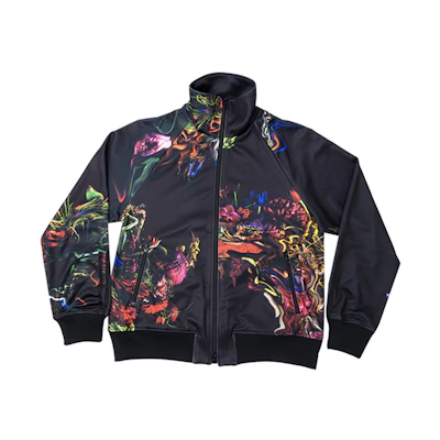 Y-3 Black Printed Stand Collar Jacket FJ0391IW