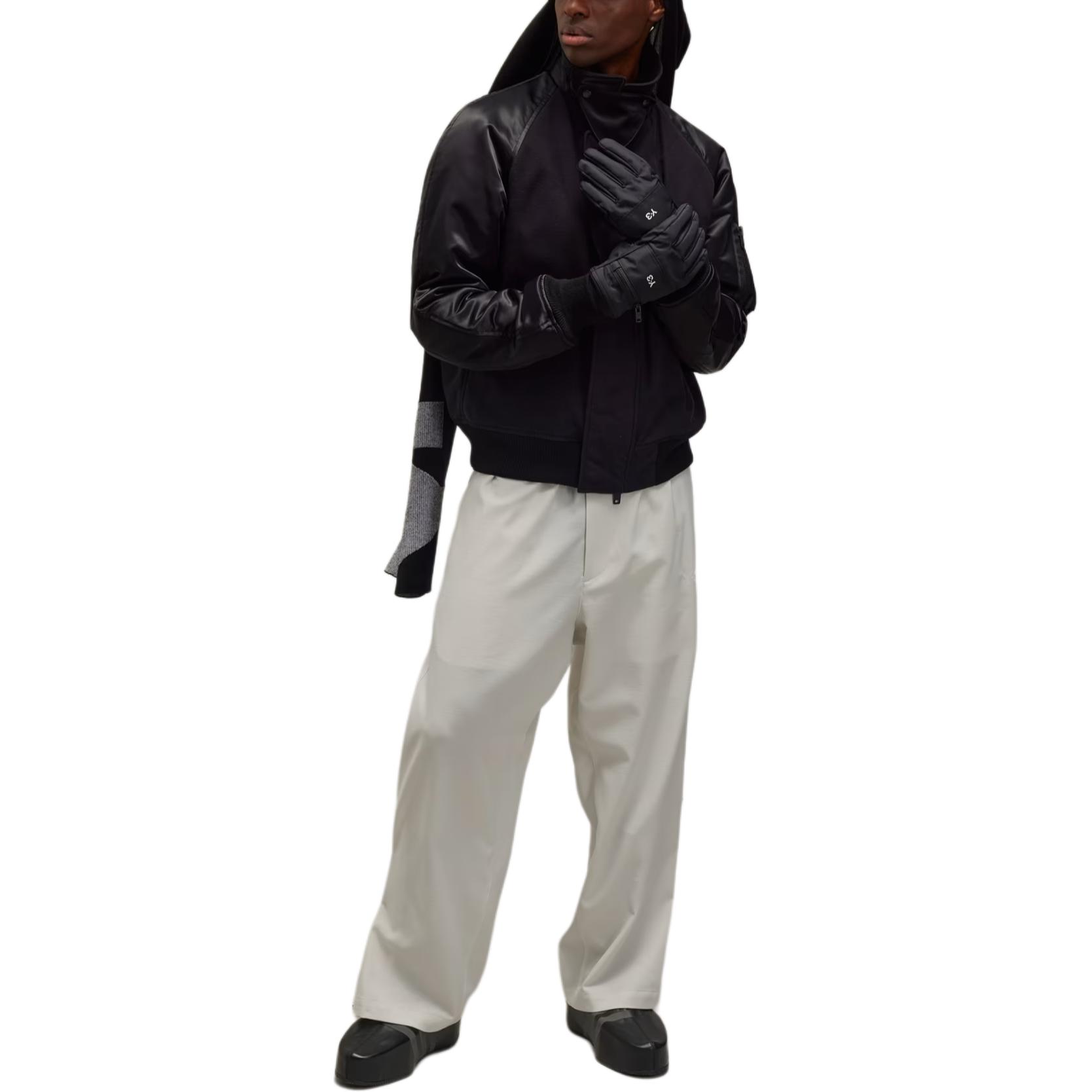 Shop Y-3 Black Raglan Long Sleeve Zip Jacket Unisex Casual Outerwear IW7464