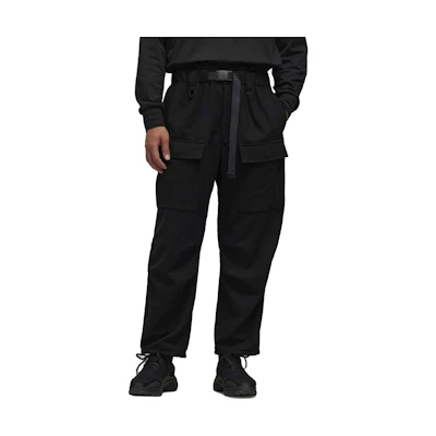Y-3 Black Relaxed Fit Mid-Waist Breathable Cargo Pants IP5564