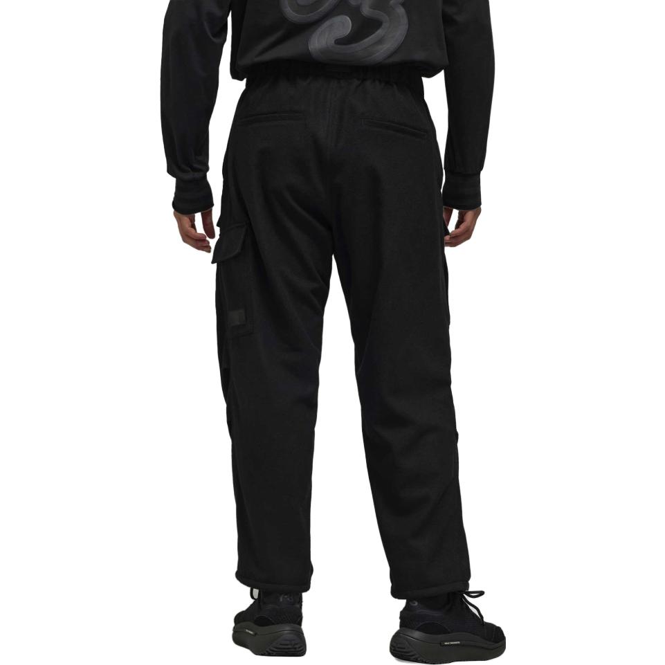 Shop Y-3 黑色寬鬆中腰透氣工裝褲 IP5564