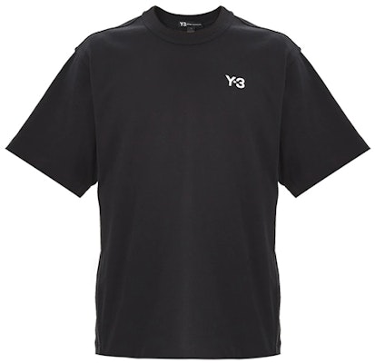 Y-3 ブラック ロゴ入り半袖Tシャツ FP8696 Order Y-3 ブラック ロゴ入り半袖Tシャツ FP8696