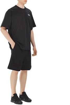Y-3 ブラック ロゴ入り半袖Tシャツ FP8696 Shop Y-3 ブラック ロゴ入り半袖Tシャツ FP8696