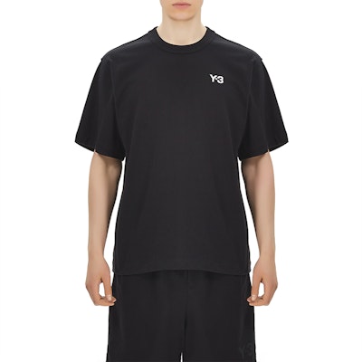 Y-3 ブラック ロゴ入り半袖Tシャツ FP8696 Purchase Y-3 ブラック ロゴ入り半袖Tシャツ FP8696