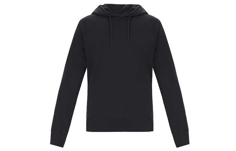 Order Y-3 Black Signature Logo Cuff Hoodie Casual Long Sleeve DY7249