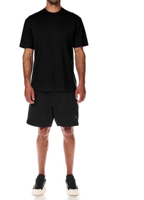 Y-3 Black Solid Color Loose Fit Unisex Crewneck Short Sleeve T-Shirt. H44798 Shop Y-3 Black Solid Color Loose Fit Unisex Crewneck Short Sleeve T-Shirt. H44798