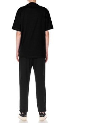 Y-3 Black Solid Color Loose Fit Unisex Crewneck Short Sleeve T-Shirt. H44798 Purchase Y-3 Black Solid Color Loose Fit Unisex Crewneck Short Sleeve T-Shirt. H44798