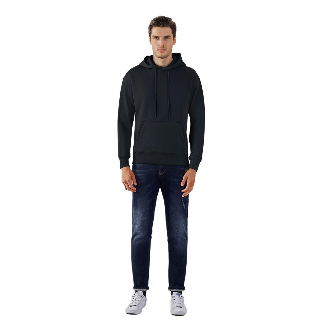 Shop Y-3 ブラック 無地 ポケット付き プルオーバー スウェットシャツ カジュアルウェア H44786