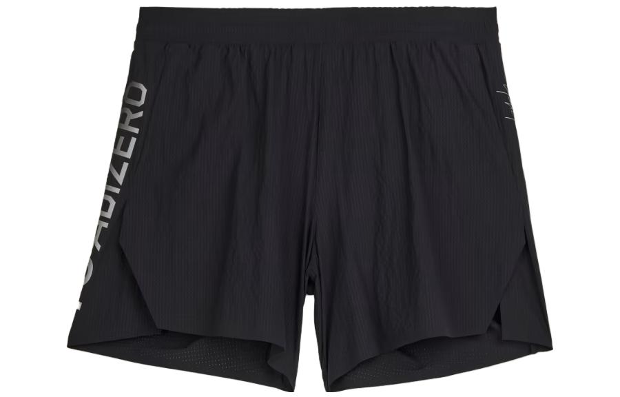Order Y-3 Black Solid Side Letter Print Sports Shorts IQ0424