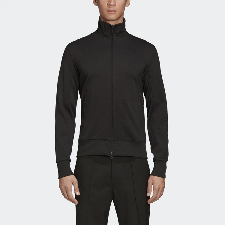 Shop Y-3 Black Stand Collar Long Sleeve Casual Zip Jacket FN3376