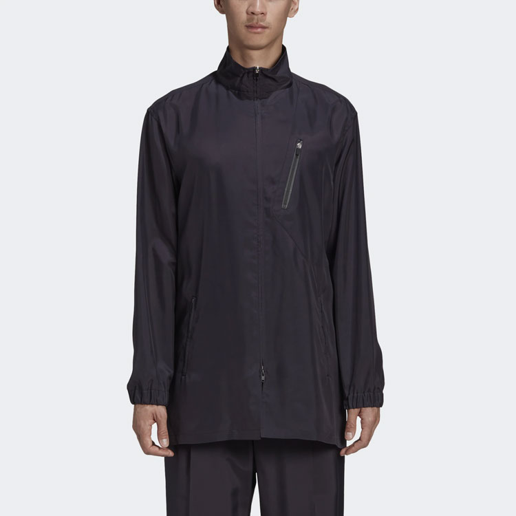Y-3 Black Stand Collar Zip-Up Casual Jacket GK4373 圖 4
