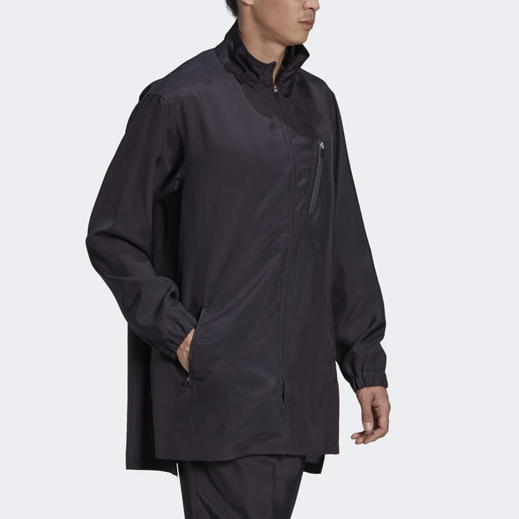 Y-3 Black Stand Collar Zip-Up Casual Jacket GK4373 圖 7