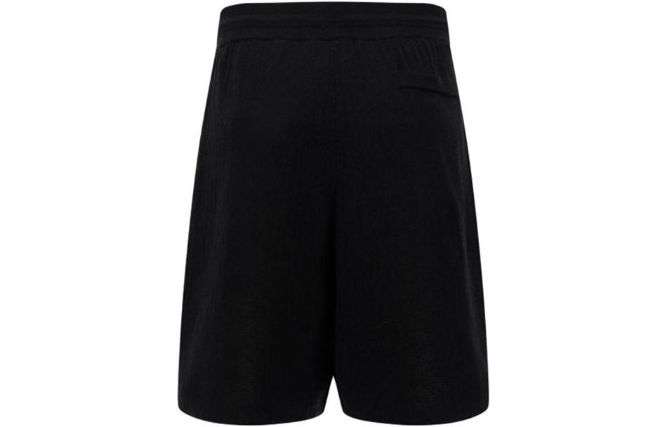 Lookbook Y-3 Black Straight Shorts with Graphic Print and Elastic Waist H44808