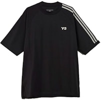 Y-3 Black Unisex Crewneck Letter Print Short Sleeve T-Shirt. 38-H63065 Y-3 Black Unisex Crewneck Letter Print Short Sleeve T-Shirt. 38-H63065