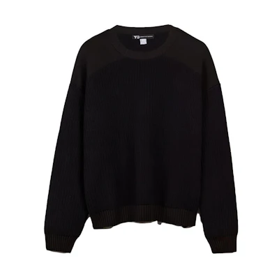 Y-3 Black Unisex Loose Fit Crewneck Sweatshirt H63084