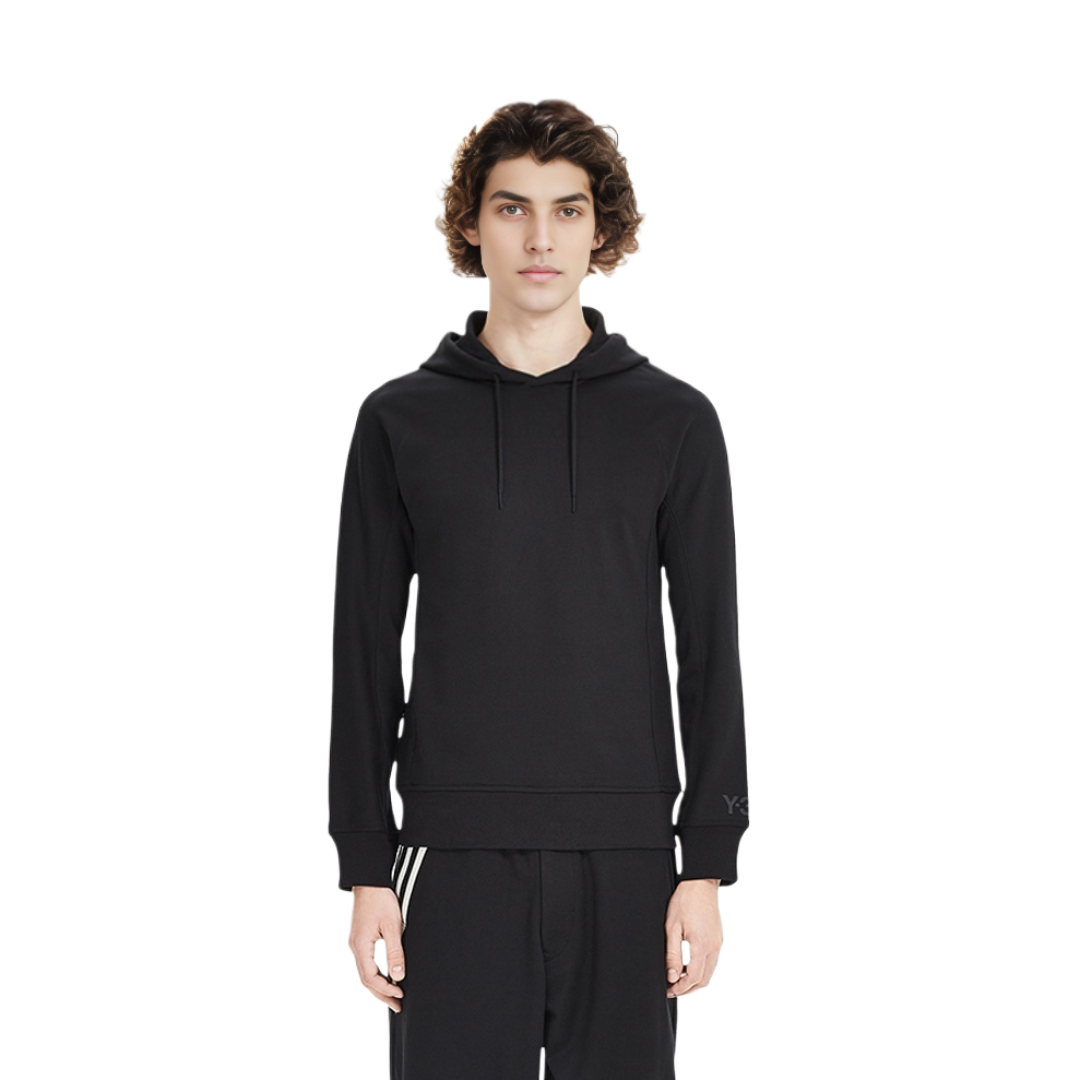 Shop Y-3 黑色男女款背部大动物印花套头卫衣 FP8925