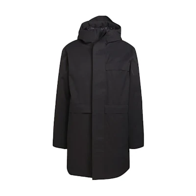Y-3 Black Windproof Breathable Down Jacket with Zipper HB3452
