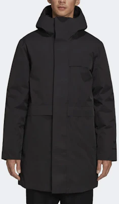 Y-3 Black Windproof Breathable Down Jacket with Zipper HB3452 Lookbook Y-3 Black Windproof Breathable Down Jacket with Zipper HB3452