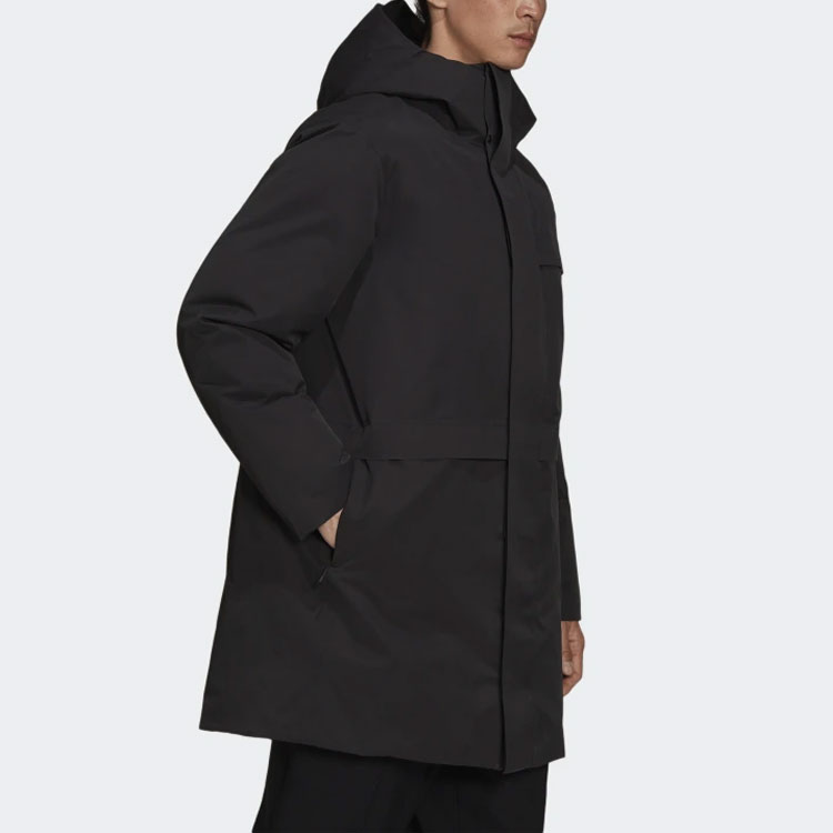 Y-3 Black Windproof Breathable Down Jacket with Zipper HB3452 圖 5
