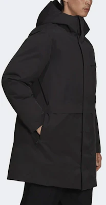 Y-3 Black Windproof Breathable Down Jacket with Zipper HB3452 Purchase Y-3 Black Windproof Breathable Down Jacket with Zipper HB3452