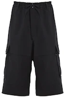 Order Y-3 Black Wool Cargo Shorts with Multi-Pockets FN3401