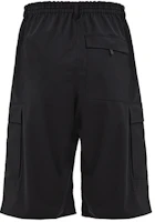 Lookbook Y-3 Black Wool Cargo Shorts with Multi-Pockets FN3401