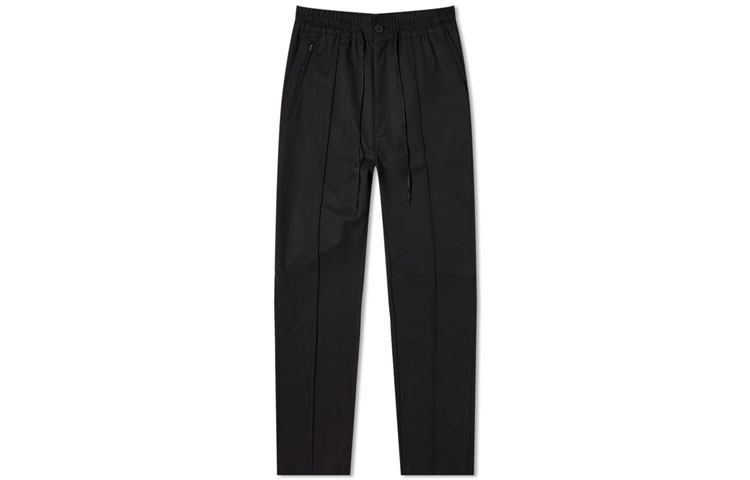 Y-3 Black Wool Drawstring Casual Pants FS3311