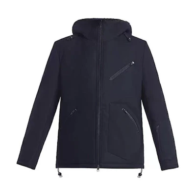 Y-3 Black Zip-Up Hoodie Long Sleeve Jacket with Pockets CF1495
