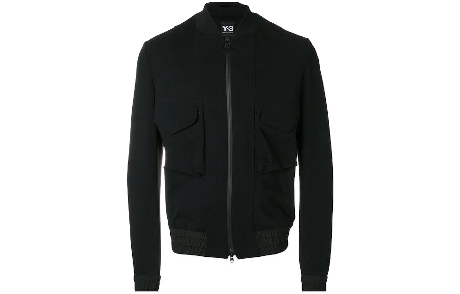Y-3 Black Zip-Up Track Jacket CE8894