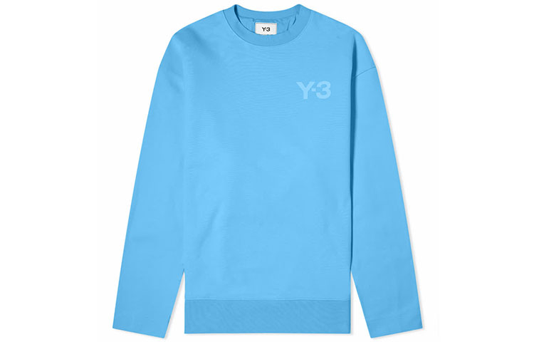 Y-3 Blue Outdoor Oversized Crewneck Long-Sleeve Sweatshirt FN3367