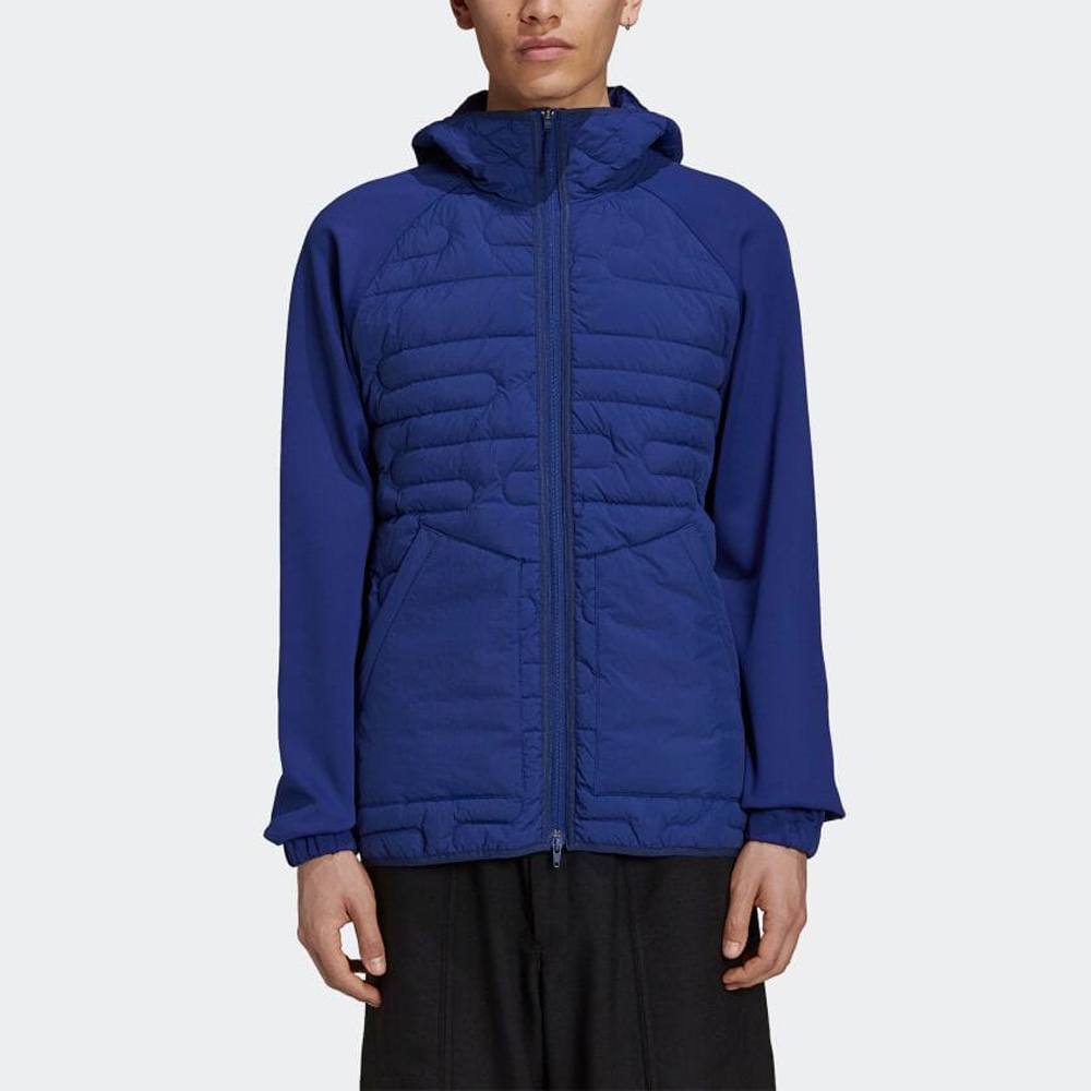 Lookbook Y-3 Blue Spliced Hooded Puffer Jacket HB3471