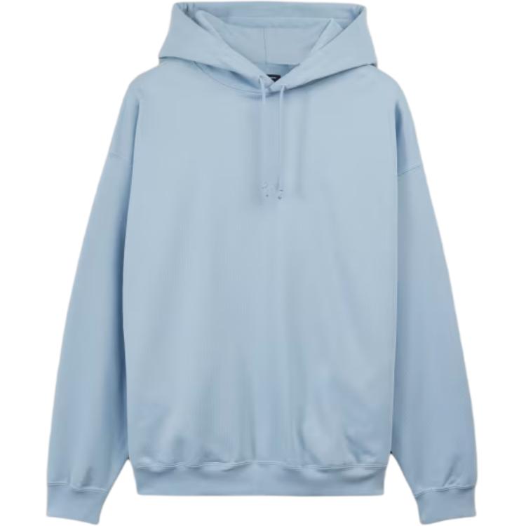 Y-3 Brushed Terry Hoodie Unisex Oversized Blue Pullover. JD9810
