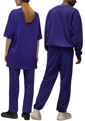 Y-3 브러쉬드 테리 트랙 팬츠 퍼플 유니섹스 로고 조거 릴렉스 핏. JD9806 Shop Y-3 브러쉬드 테리 트랙 팬츠 퍼플 유니섹스 로고 조거 릴렉스 핏. JD9806