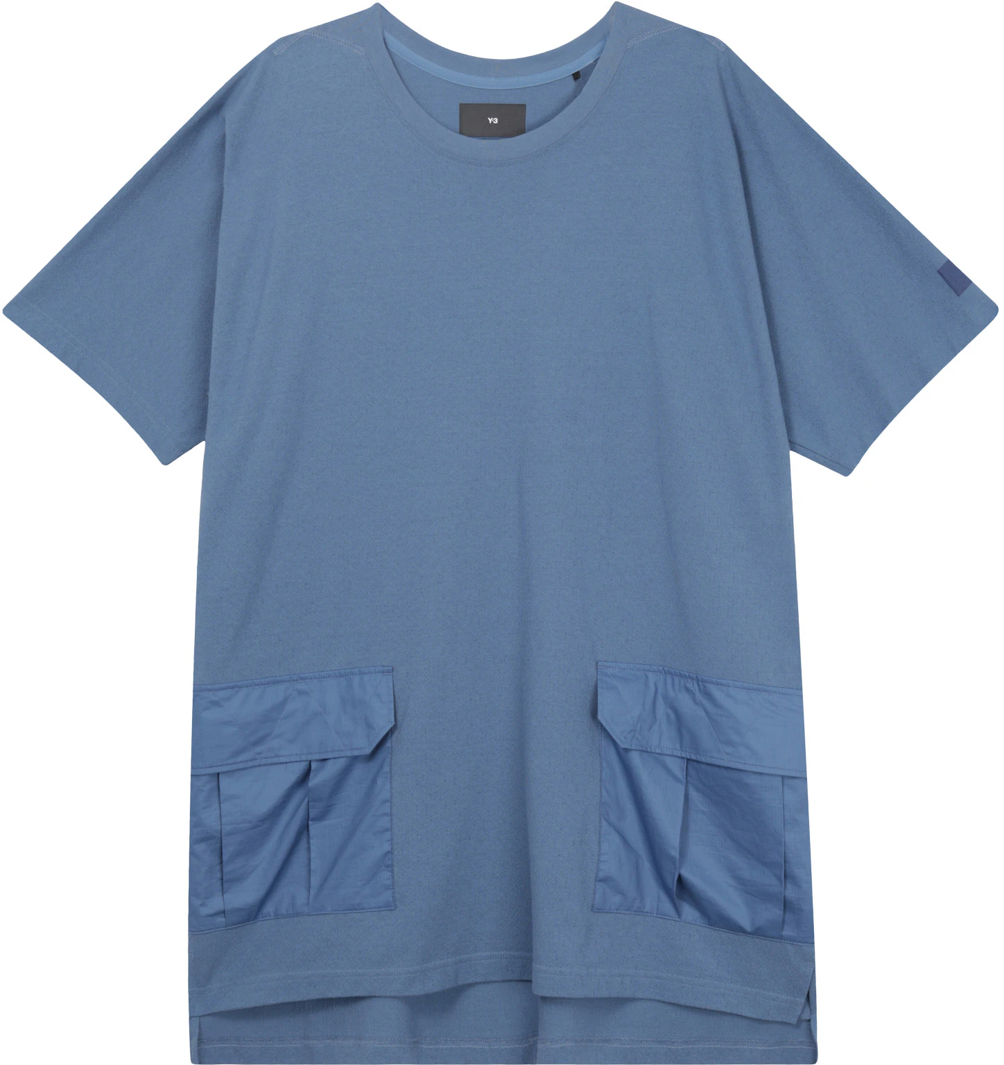 y-3-cashier-blue-round-neck-short-sleeve-regular-tee-hz-8862