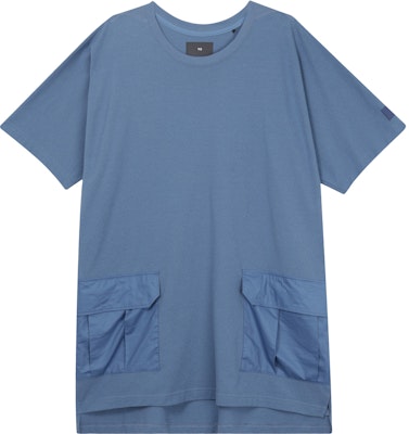 Y-3 Cashier Blue Round-Neck Short Sleeve Regular Tee HZ8862 Buy Y-3 Cashier Blue Round-Neck Short Sleeve Regular Tee HZ8862