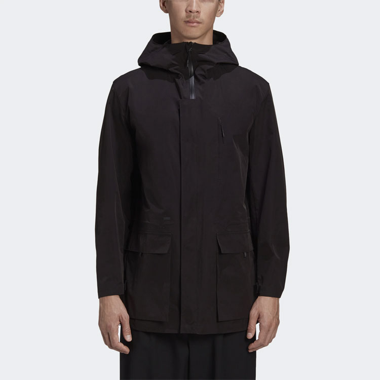 Y-3 Casual Windbreaker Jacket with Hood Black GK4569 圖 4