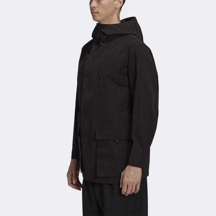 Y-3 Casual Windbreaker Jacket with Hood Black GK4569 圖 7