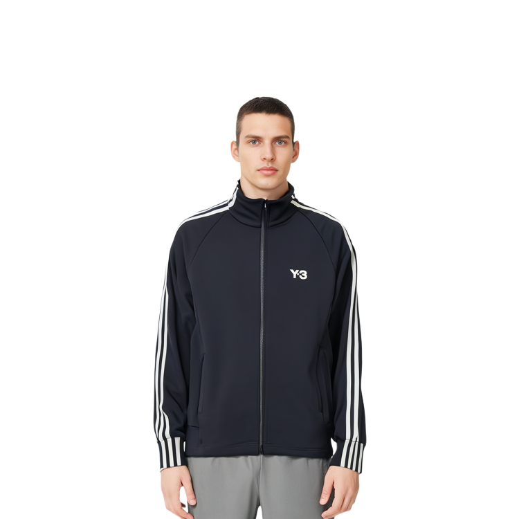 Sizing Y-3 Classic Big Logo Triple Stripe Zip Jacket Black  Loose Fit Long Sleeve IZ3126