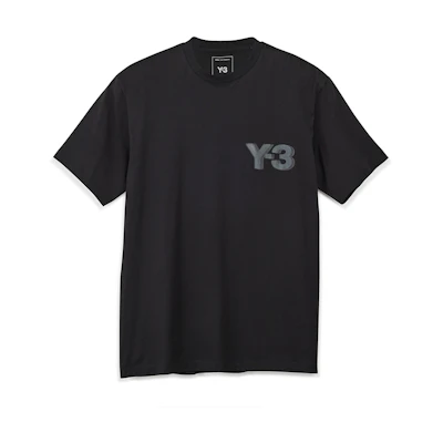 Y-3 Classic Large Logo Print Black Crewneck T-Shirt Unisex Spring/Fall Tee JE9282