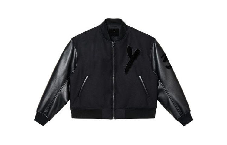Order Y-3 經典皮革標誌棒球領鈕扣夾克 男女通用 IA3101